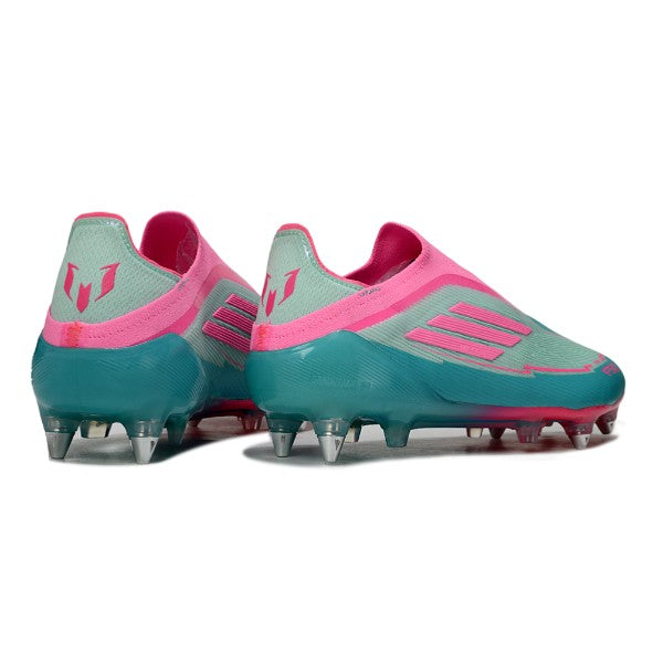 Adidas F50 Elite Laceless Light Blue and Pink SG