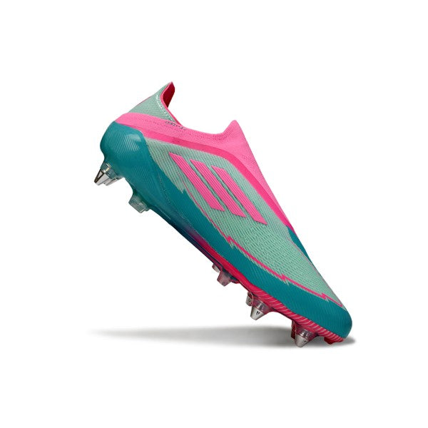 Adidas F50 Elite Laceless Light Blue and Pink SG