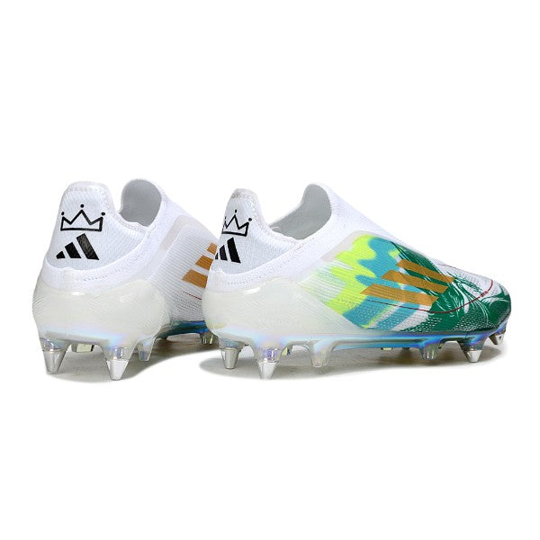 Adidas F50 Elite Laceless White and Green SG