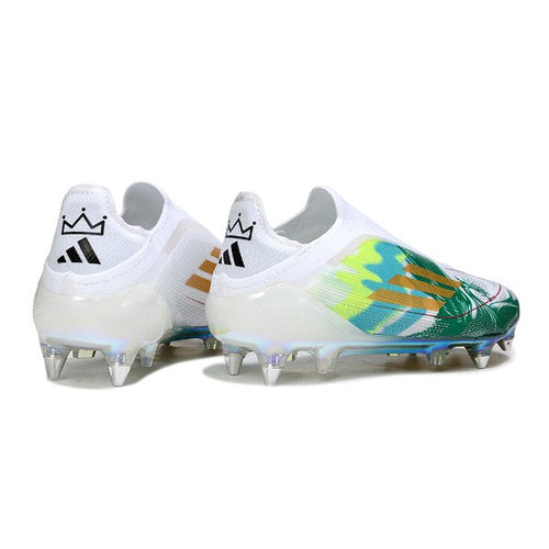 Adidas F50 Elite Laceless White and Green SG
