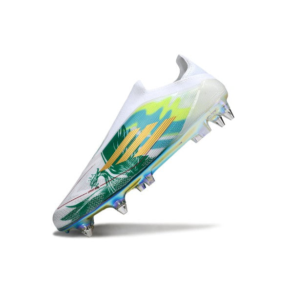 Adidas F50 Elite Laceless White and Green SG