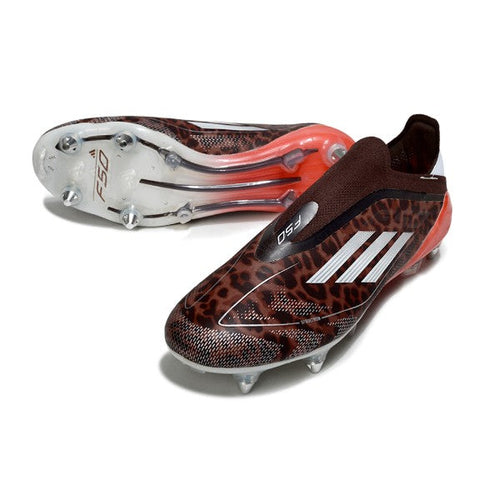 Adidas F50 Elite Laceless Brown and Red SG