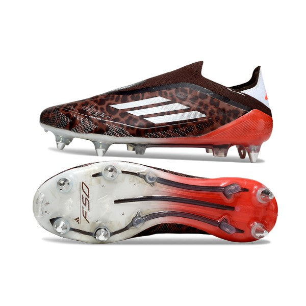 Adidas F50 Elite Laceless Brown and Red SG