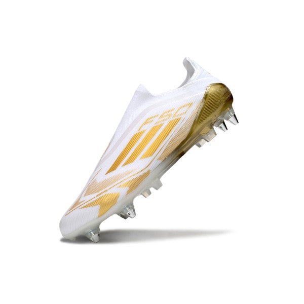 Adidas F50 Elite Laceless White and Gold SG