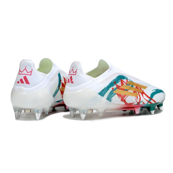Adidas F50 Elite Laceless White Green and Red SG