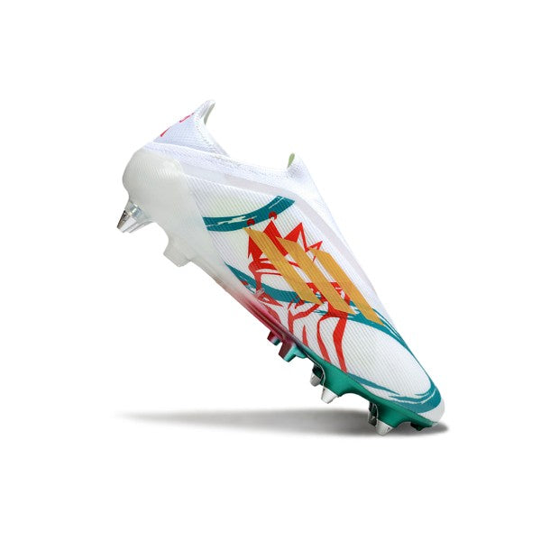 Adidas F50 Elite Laceless White Green and Red SG