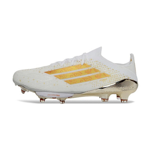 Adidas F50+ Elite White and Golden FG