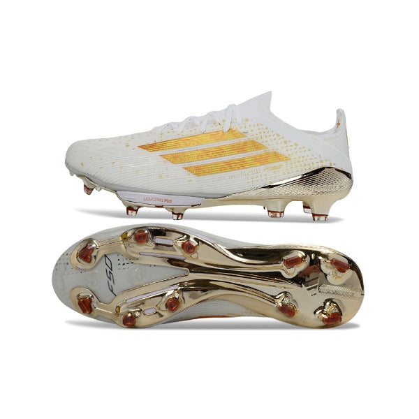 Adidas F50+ Elite White and Golden FG