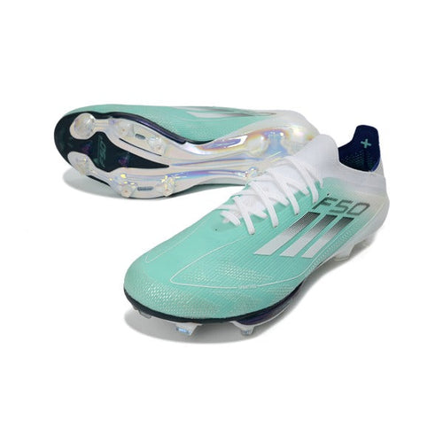 Adidas F50+ Elite White and Silver FG