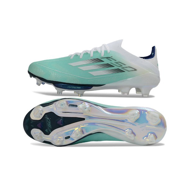 Adidas F50+ Elite White and Silver FG