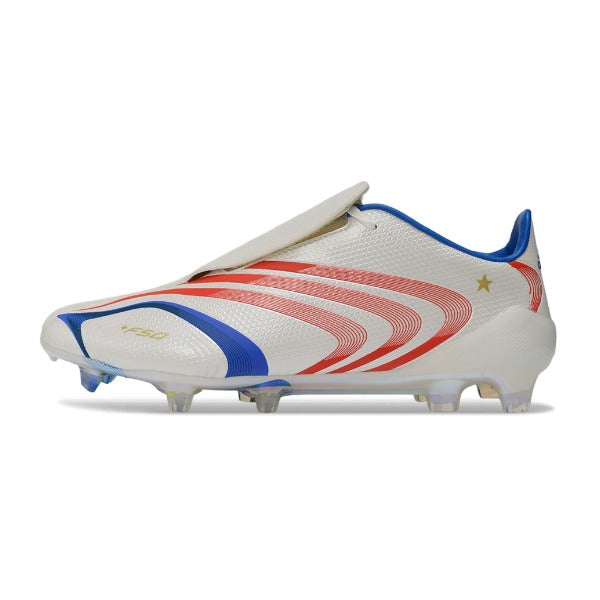 Adidas F50 Elite White, Blue and Orange Firm Ground FG Football Boot