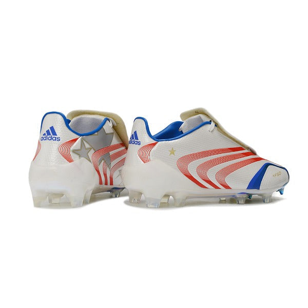 Adidas F50 Elite White, Blue and Orange Firm Ground FG Football Boot