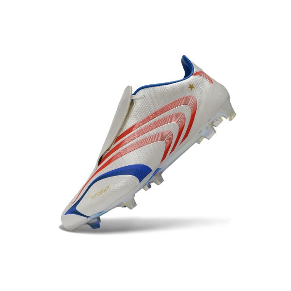 Adidas F50 Elite White, Blue and Orange Firm Ground FG Football Boot