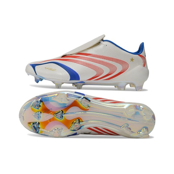 Adidas F50 Elite White, Blue and Orange Firm Ground FG Football Boot