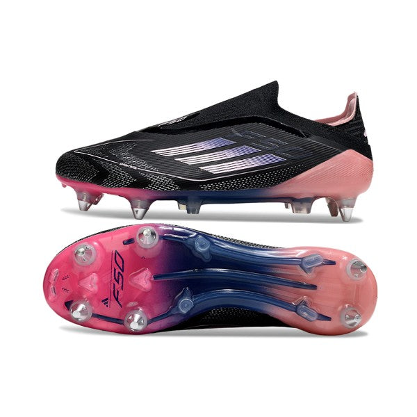 Adidas F50 Elite Without Laces Black and Pink SG Kids