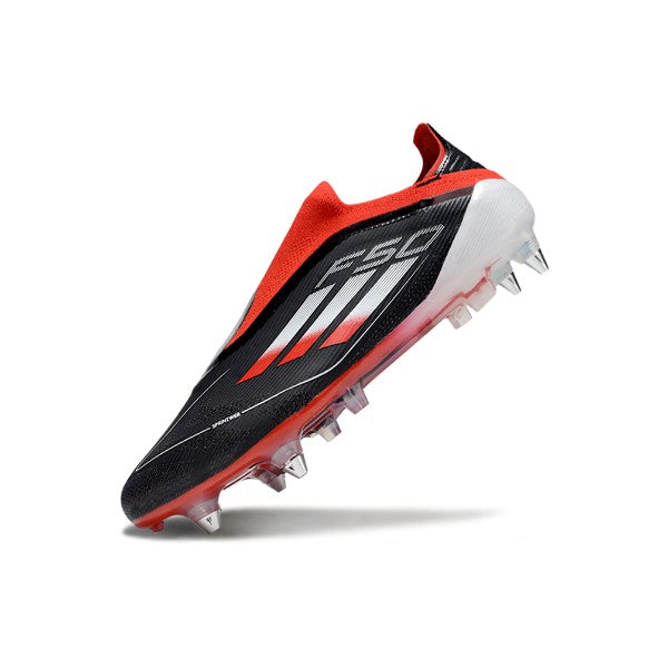 Adidas F50 Elite Laceless Black Red and White SG