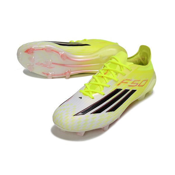 Adidas F50 Elite Yellow and White Firm Ground FG Football Boot