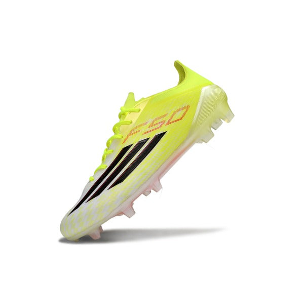 Adidas F50 Elite Yellow and White Firm Ground FG Football Boot