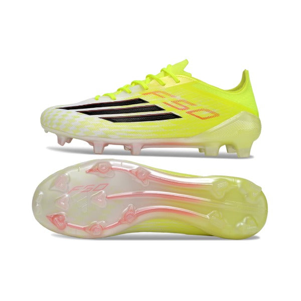 Adidas F50 Elite Yellow and White Firm Ground FG Football Boot