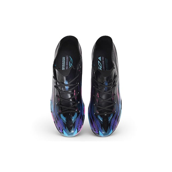 Adidas F50 Hyperfast Elite Black, Pink and Purple Turf TF Kids Football Boot