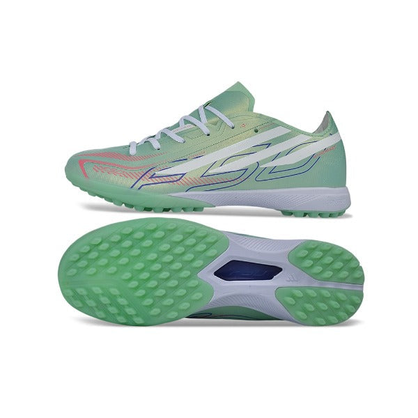 Adidas F50 Hyperfast Elite Light Green and White Turf TF Kids Football Boot