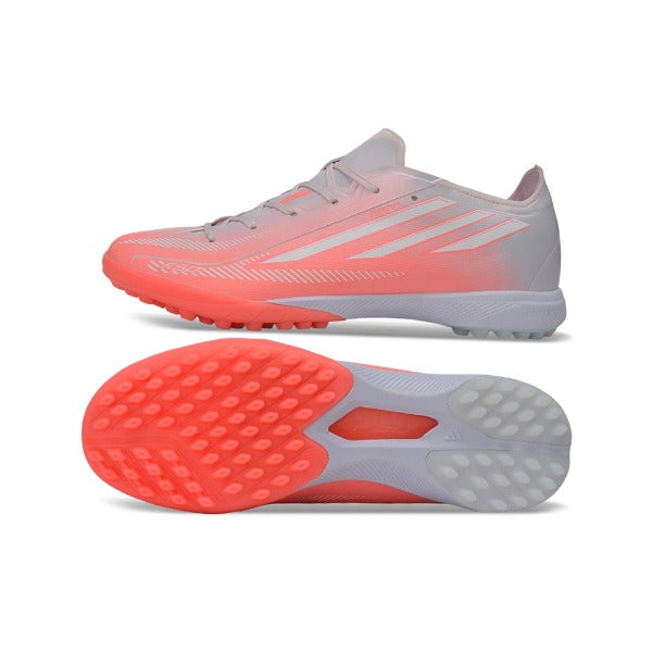 Adidas F50 Hyperfast Elite White and Pink Turf TF Kids Football Boot
