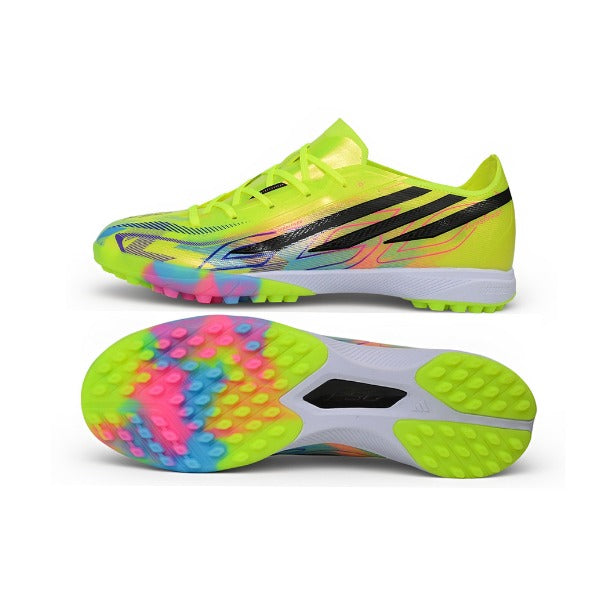Adidas F50 Hyperfast Elite Yellow and Black Turf TF Kids Football Boot