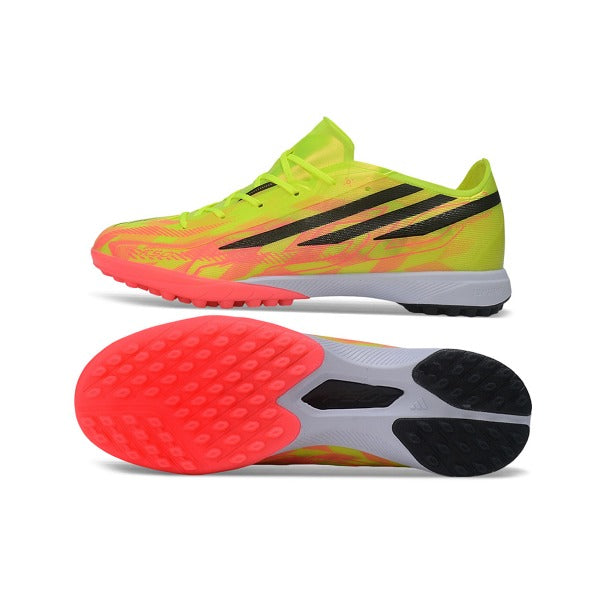 Adidas F50 Hyperfast Elite Yellow and Pink Turf TF Kids Football Boot