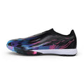 Adidas F50 Hyperfast Laceless Elite Black, Pink and Purple Turf TF Kids Football Boot