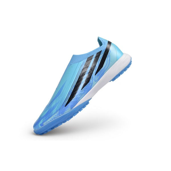 Adidas F50 Hyperfast Laceless Elite Light Blue Turf TF Football Boot