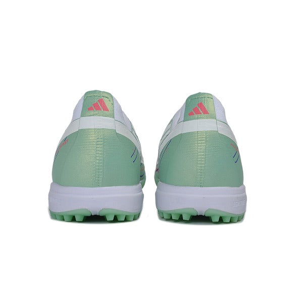 Adidas F50 Hyperfast Laceless Elite Light Green and White Turf TF Kids Football Boot