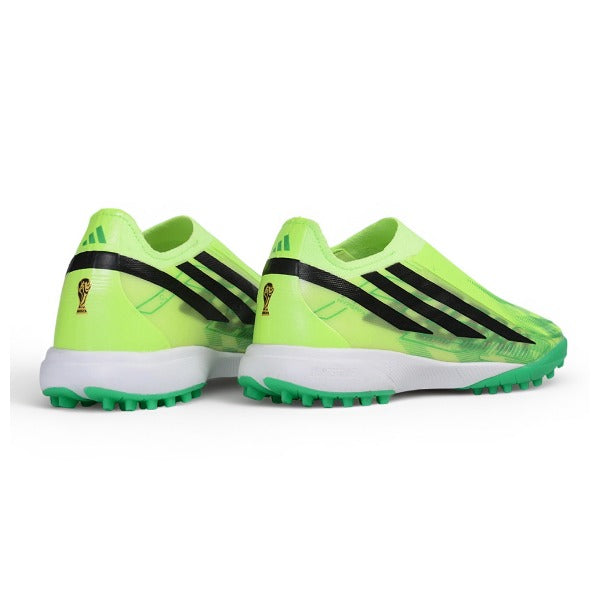 Adidas F50 Hyperfast Laceless Elite Light Green Turf TF Football Boot