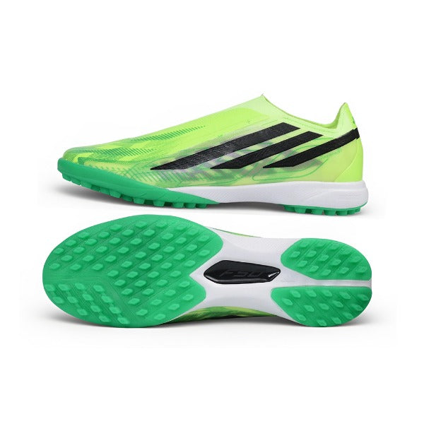 Adidas F50 Hyperfast Laceless Elite Light Green Turf TF Football Boot