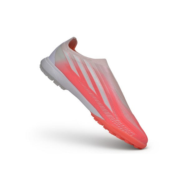 Adidas F50 Hyperfast Laceless Elite Pink and White Turf TF Football Boot