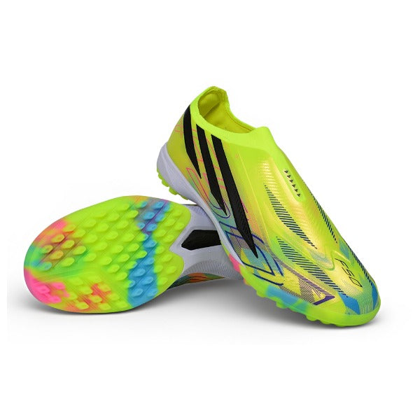 Adidas F50 Hyperfast Laceless Elite Yellow and Black Turf TF Kids Football Boot