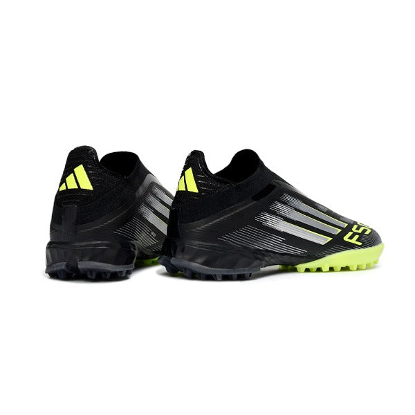 Adidas F50 Laceless Elite Black and Green TF