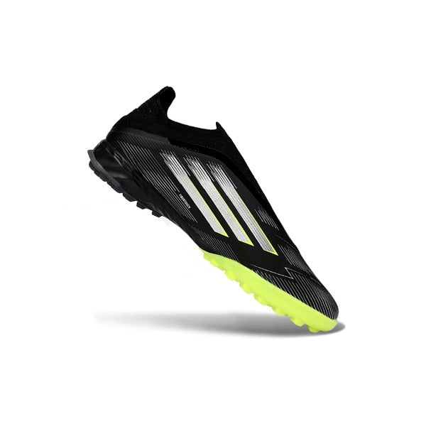 Adidas F50 Laceless Elite Black and Green TF