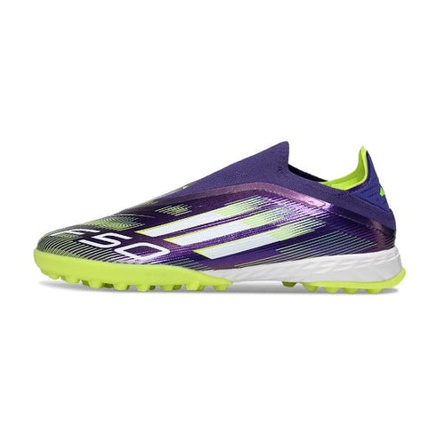Adidas F50 Laceless Elite Purple and White TF