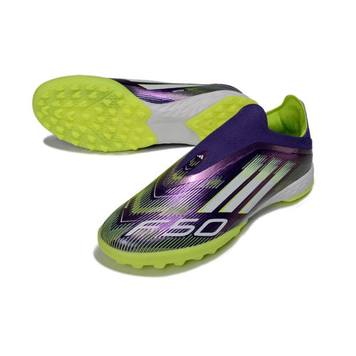 Adidas F50 Laceless Elite Purple and White TF