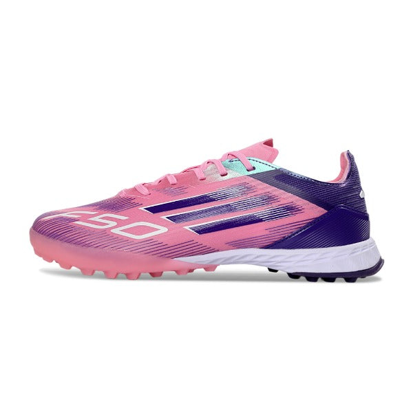 Adidas F50 Pink and Purple Kids Turf TF Football Boot