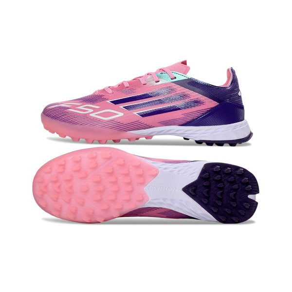 Adidas F50 Pink and Purple Kids Turf TF Football Boot