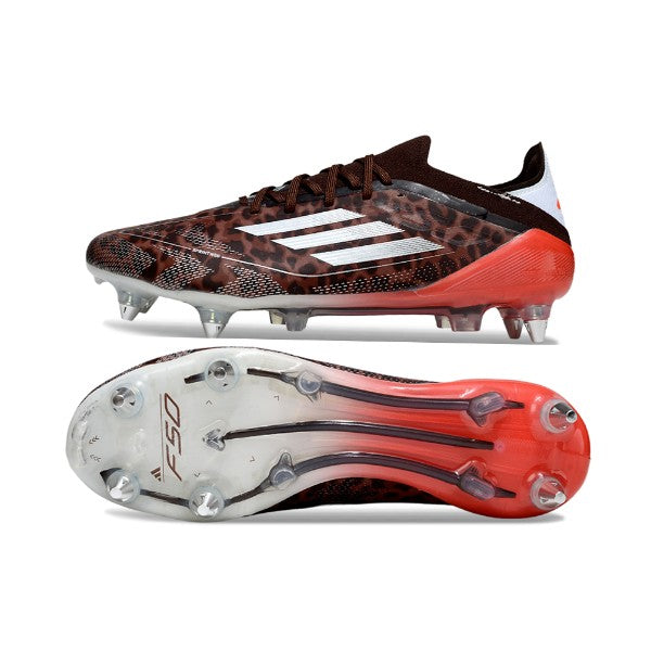 Adidas F50 Primeknit Elite Brown and Red SG