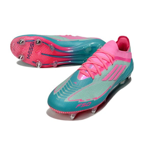Adidas F50 Primeknit Elite Light Blue and Pink SG Messi