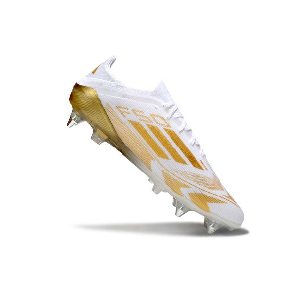 Adidas F50 Primeknit Elite White and Gold SG