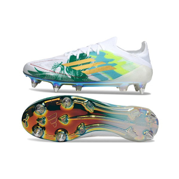 Adidas F50 Primeknit Elite White and Green SG
