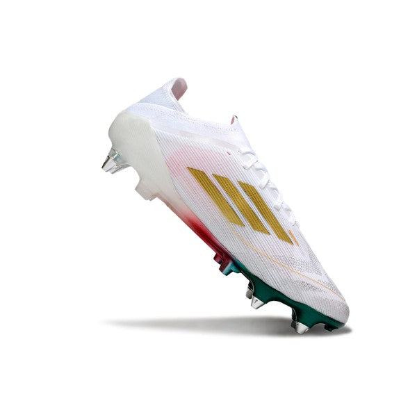 Adidas F50 Primeknit Elite White Green and Red SG