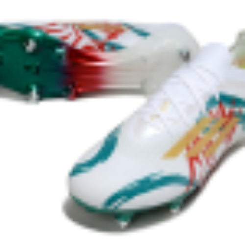 Adidas F50 Primeknit Elite White Red and Green SG