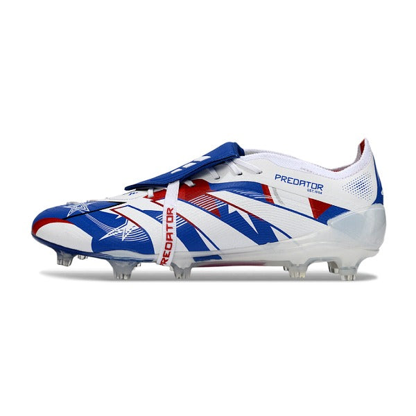 Adidas Predator 25 Elite White, Blue and Red FG