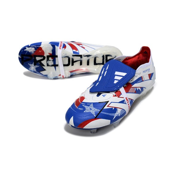 Adidas Predator 25 Elite White, Blue and Red FG