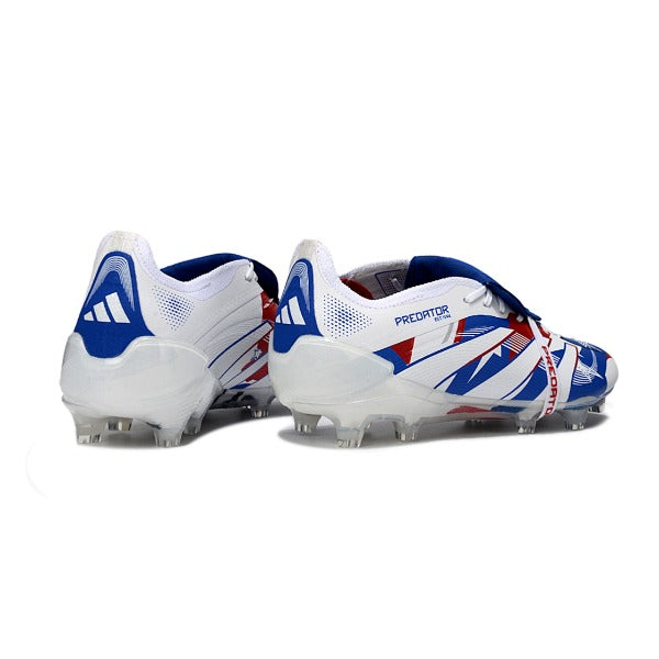 Adidas Predator 25 Elite White, Blue and Red FG